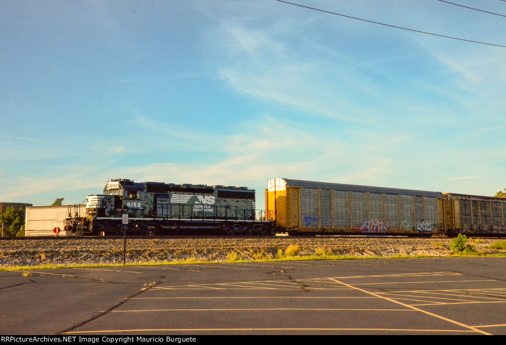 NS SD40-2 Locomotive in the yard